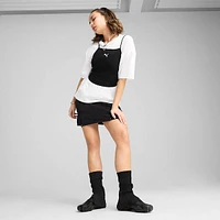 Womens PUMA Mostro Perforated Sneaker - Black / White