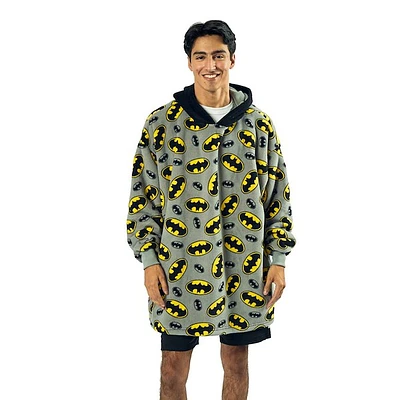 Batman Hooded Blanket - Gray