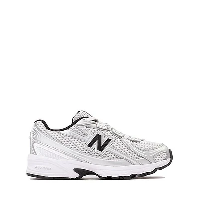New Balance 740 Athletic Shoe - Big Kid White / Silver Metallic Black