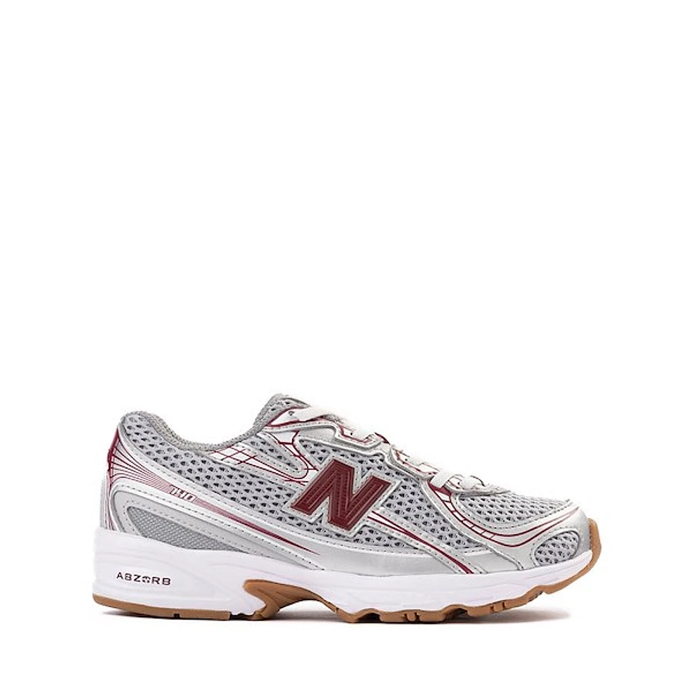 New Balance 740 Athletic Shoe - Big Kid Silver Metallic / Burgundy