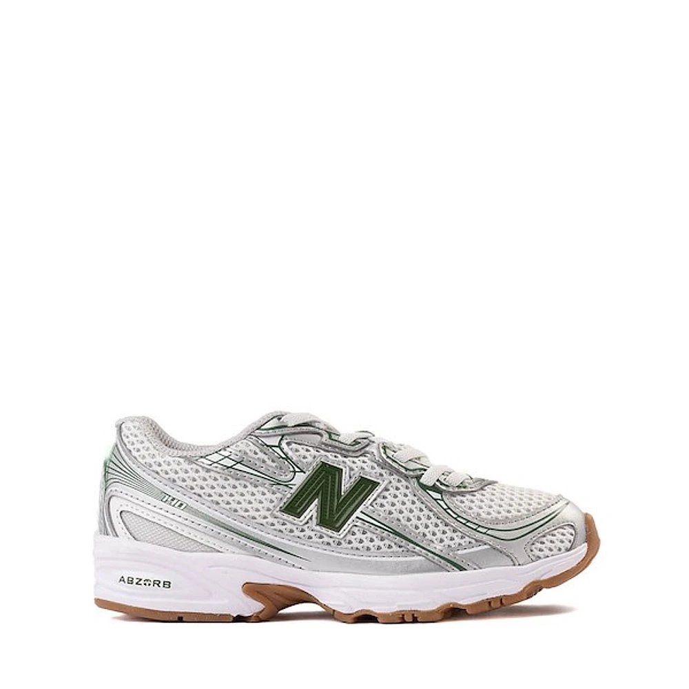 New Balance 740 Athletic Shoe - Little Kid Silver Metallic / Alpine Green
