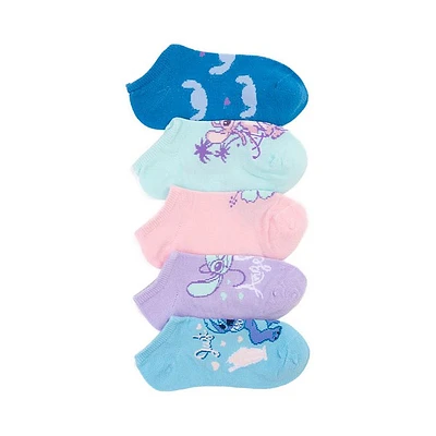 Disney Lilo & Stitch Ankle Socks 5 Pack - Little Kid - Multicolor