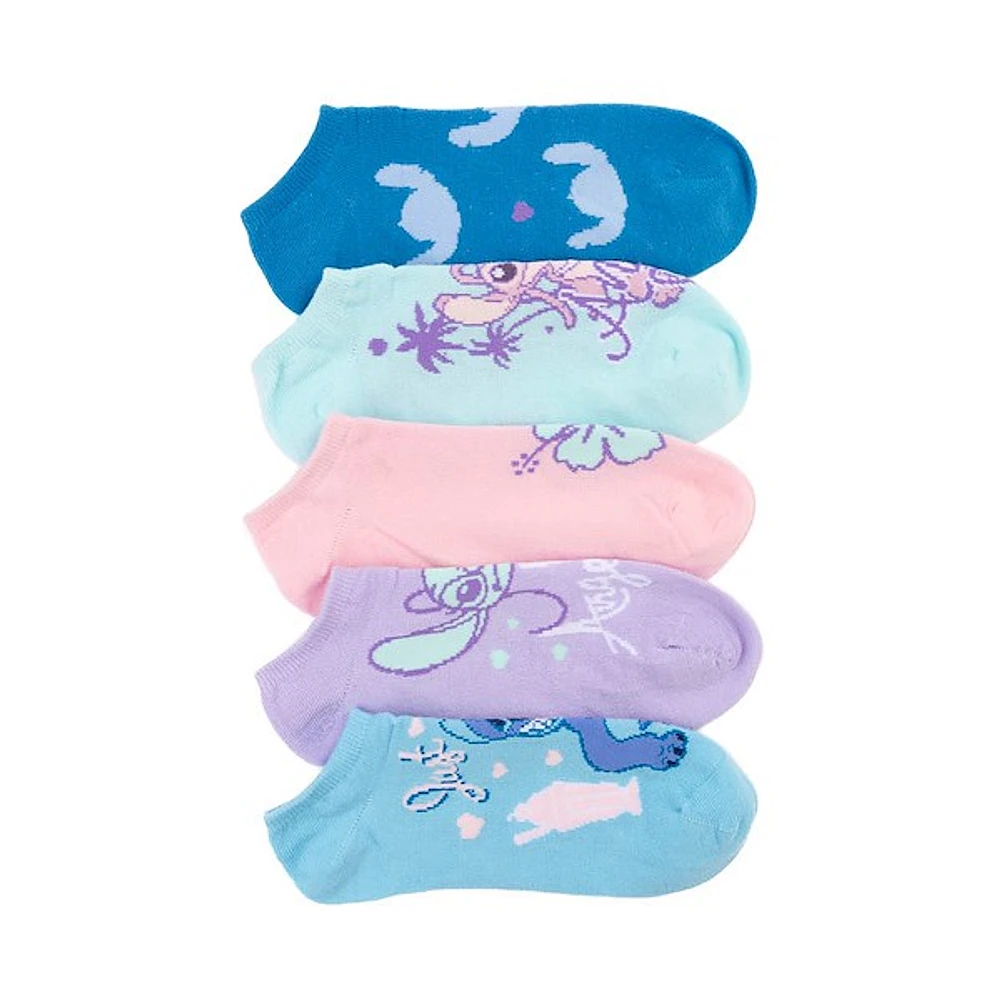Disney Lilo & Stitch Ankle Socks 5 Pack - Big Kid - Multicolor