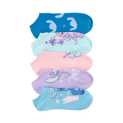 Disney Lilo & Stitch Ankle Socks 5 Pack - Big Kid - Multicolor