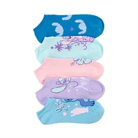 Disney Lilo & Stitch Ankle Socks 5 Pack - Big Kid - Multicolor