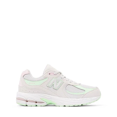 New Balance 2002 Athletic Shoe - Big Kid - Grey Matter / Lab Green