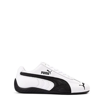 PUMA Speedcat Leather Athletic Shoe - Big Kid White / Black