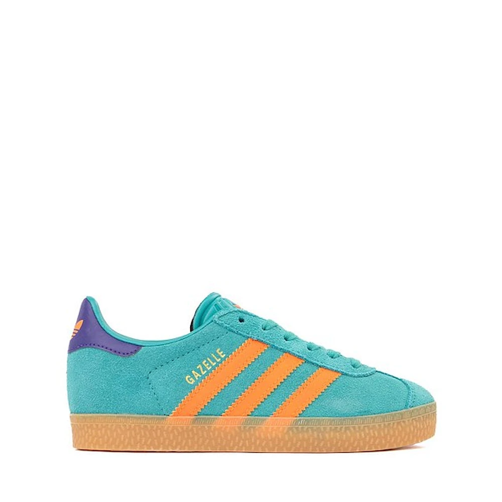 adidas Gazelle Athletic Shoe - Little Kid Pure Teal / Impact Orange