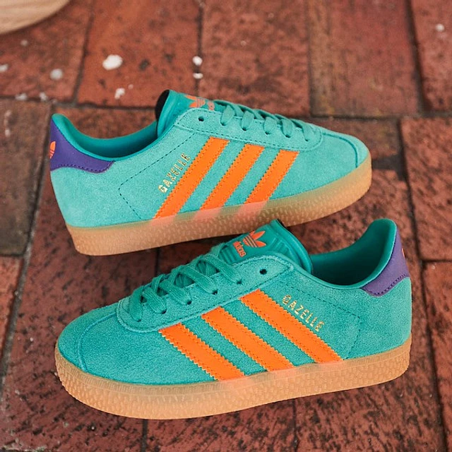 adidas gazelle silver green womens ADIDAS GAZELLE main image 1