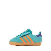 adidas Gazelle Comfort Closure Athletic Shoe - Baby / Toddler - Pure Teal / Impact Orange
