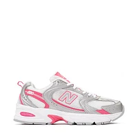 New Balance 530 Athletic Shoe - White / Silver Metallic Dragonberry