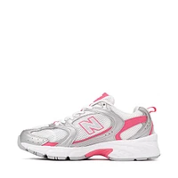 New Balance 530 Athletic Shoe - White / Silver Metallic Dragonberry