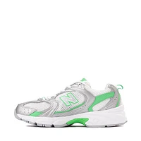 New Balance 530 Athletic Shoe - White / Silver Metallic Green Apple