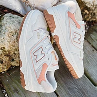Womens New Balance 550 Athletic Shoe - Sea Salt / Peach Nectar