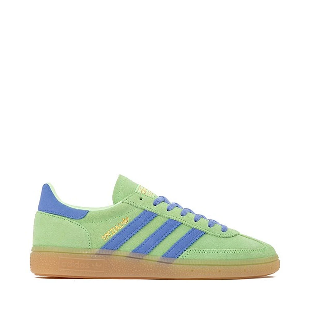 Womens adidas Handball Spezial Athletic Shoe - Lime Burst / Blue Fusion Gum