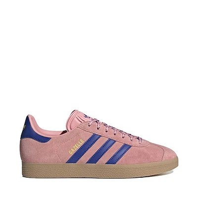 Womens adidas Gazelle Athletic Shoe - Semi Pink Spark / Lucid Blue Pure Sulfur