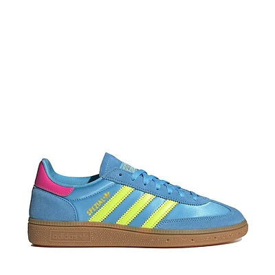 Womens adidas Handball Spezial Athletic Shoe - Sky Rush / Solar Yellow Lucid Pink