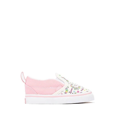 Vans Slip-On V Skateicorn Skate Shoe - Baby / Toddler Marshmallow Pink