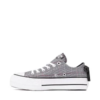 Womens Converse Chuck Taylor All Star Lift Plaid Low-Top Sneaker - Black / White