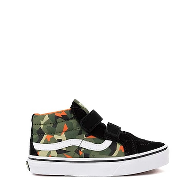 Vans Sk8-Mid Reissue V Skate Shoe - Little Kid - Geo Camo / Black