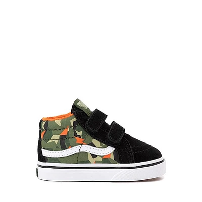 Vans Sk8-Mid Reissue V Skate Shoe - Baby / Toddler Geo Camo Black