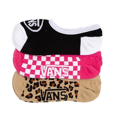 Womens Vans Checkerboard Canoodle Liners 3 Pack - Multicolor