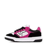 Vans Upland Suede Skate Shoe - Black / White Pink