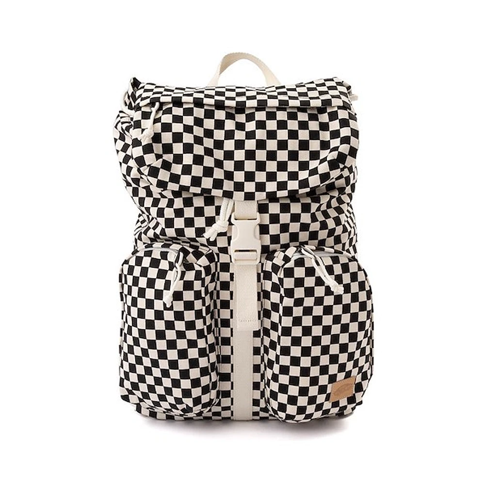 Vans Field Trippin Rucksack Checkerboard Backpack - Black / White