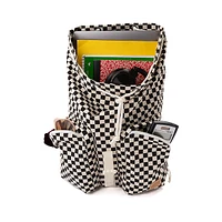 Vans Field Trippin Rucksack Checkerboard Backpack - Black / White