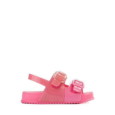 Mini Melissa Cozy Sandal - Toddler / Little Kid Pink Glitter