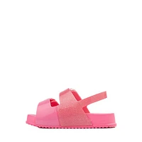 Mini Melissa Cozy Sandal - Toddler / Little Kid Pink Glitter