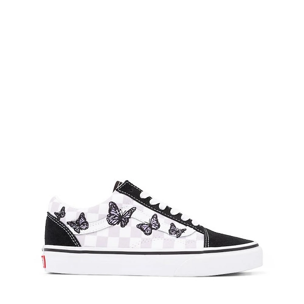 Vans Old Skool Butterflies Skate Shoe - Big Kid Black / Lilac Mist