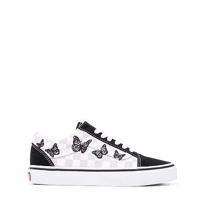 Vans Old Skool Butterflies Skate Shoe - Big Kid Black / Lilac Mist