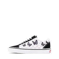Vans Old Skool Butterflies Skate Shoe - Big Kid Black / Lilac Mist