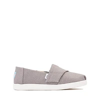 TOMS Alpargata Slip-On Casual Shoe - Little Kid / Big Kid - Drizzle Grey