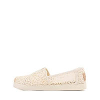 TOMS Alpargata Crochet Slip-On Casual Shoe