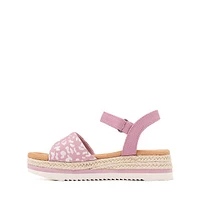 TOMS Diana Platform Sandal - Little Kid / Big Cosmic Pink Iridescent Leopard