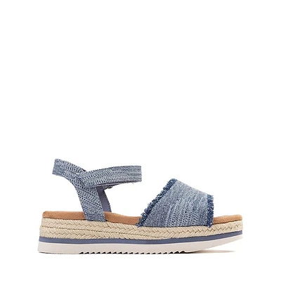 TOMS Diana Platform Sandal - Little Kid / Big Dark Sky