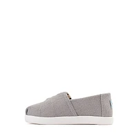 TOMS Alpargata Slip-On Casual Shoe - Baby / Toddler / Little Kid - Drizzle Grey