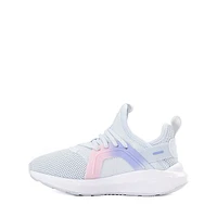 PUMA Softride Enzo 5 Alternate Closure Athletic Shoe - Little Kid / Big Icy Blue White