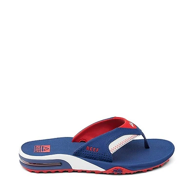 Mens Reef Fanning Pregame Sandal - Red / White Blue