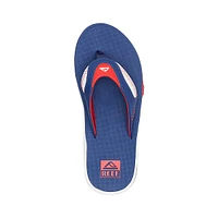 Mens Reef Fanning Pregame Sandal - Red / White Blue