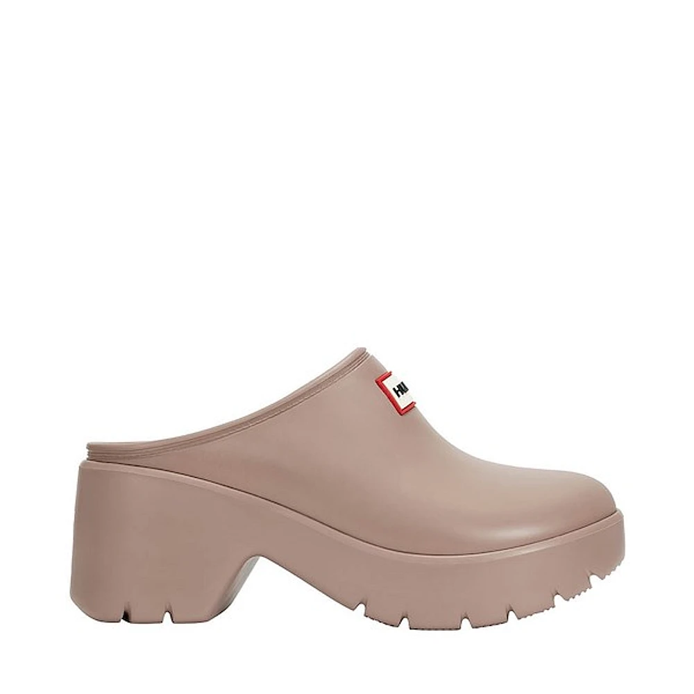 Womens Hunter Anika Wedge Clog - Medium Natural