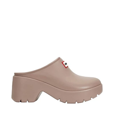 Womens Hunter Anika Wedge Clog - Medium Natural