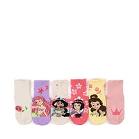 Disney Princess Quarter Socks 6 Pack - Toddler - Multicolor
