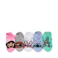 Disney Lilo & Stitch Friends Ankle Socks 5 Pack - Little Kid - Multicolor