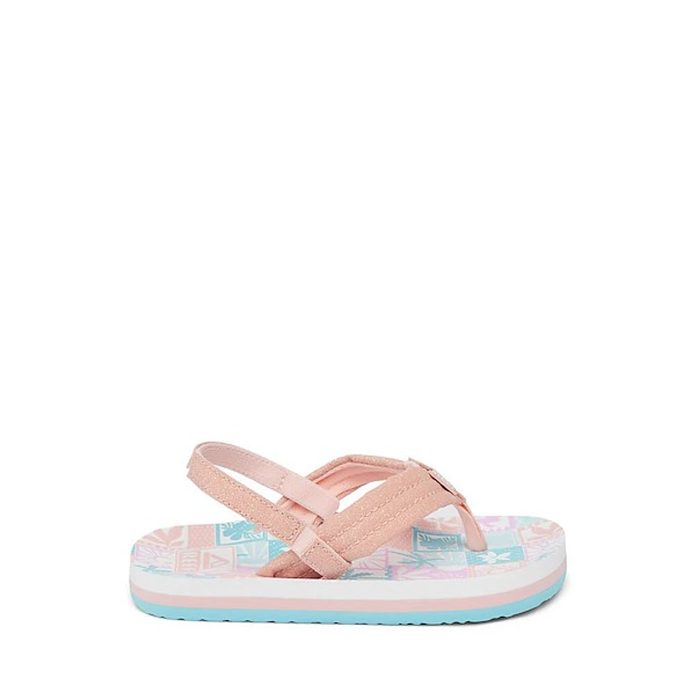 Reef Ahi Sandal - Baby / Toddler / Little Kid - Pink Birdie Num Num