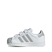 adidas x Minecraft Superstar II Comfort Closure Athletic Shoe - Little Kid White / Grey Two Core Black