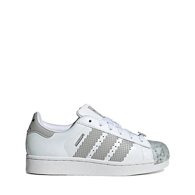 adidas x Minecraft Superstar II Athletic Shoe - Big Kid White / Grey Two Core Black