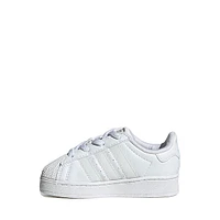 adidas Superstar LED Lights Comfort Closure Elastic Laces Athletic Shoe - Baby / Toddler White